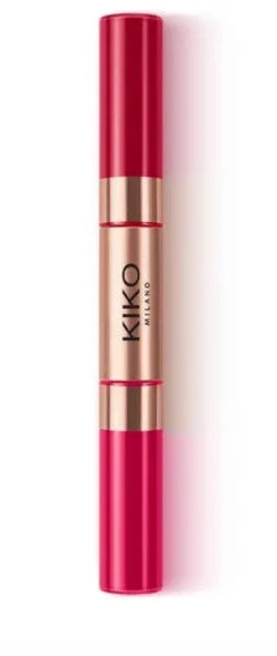 Kiko Milano skysti lūpų dažai su dviguba matine ir blizgia spalva, atspalvis 07