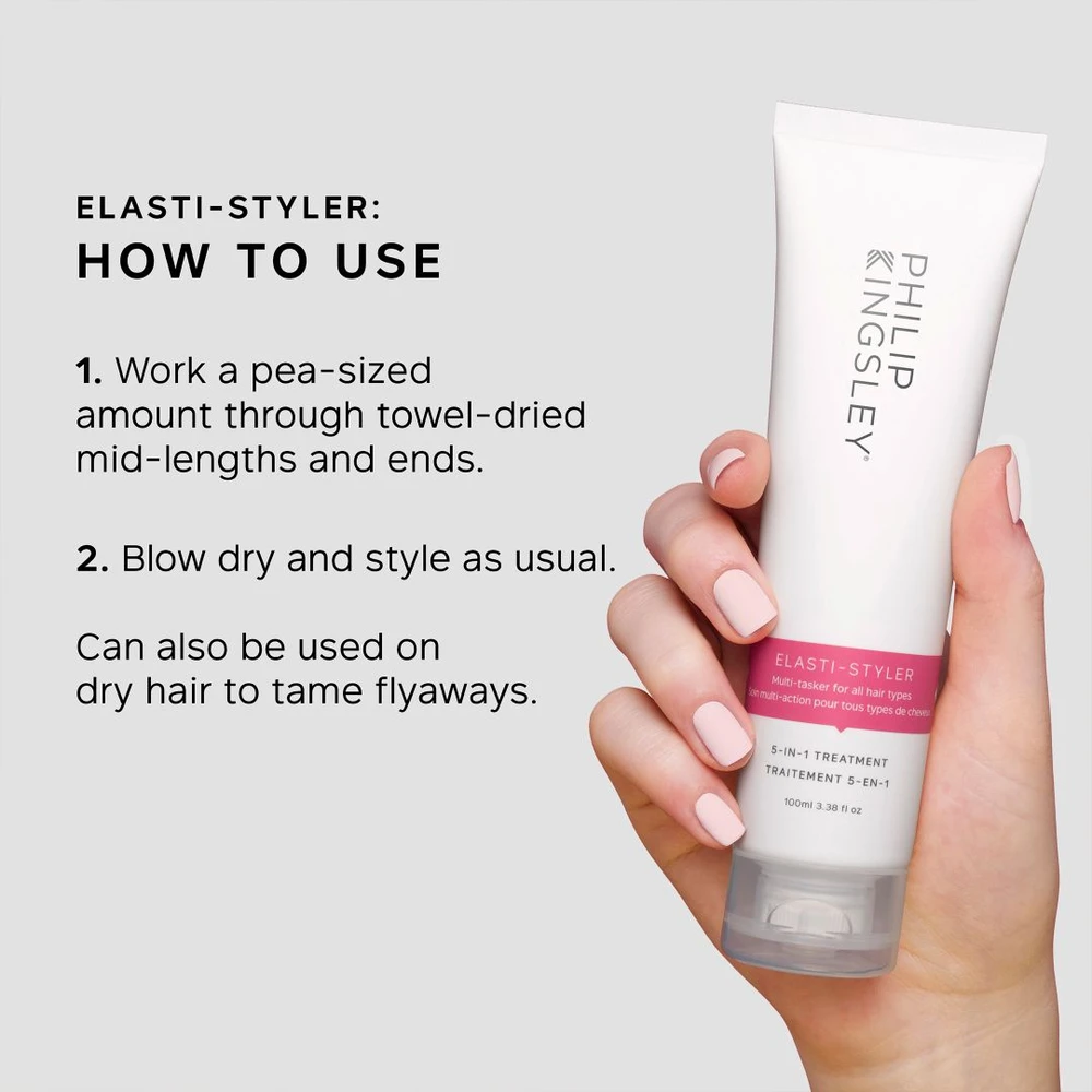 Philip Kingsley Elasti-Styler 5-in-1 nenuplaunama plaukų priežiūros priemonė, mini 40 ml