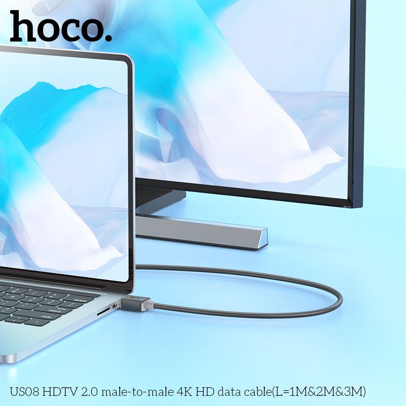 HOCO US08 HDMI2.0 4K HD 3M aprašymas - Prekės nuotrauka