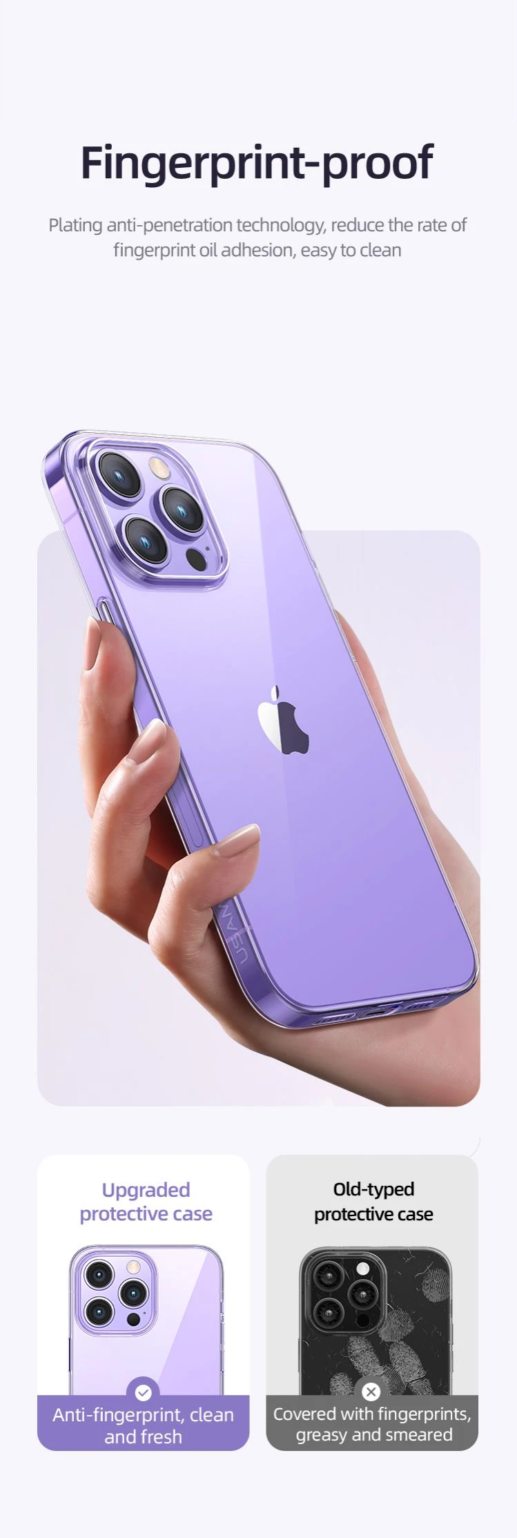 USAMS BH798 dėklas telefonui iPhone 14promax aprašymas - Prekės nuotrauka