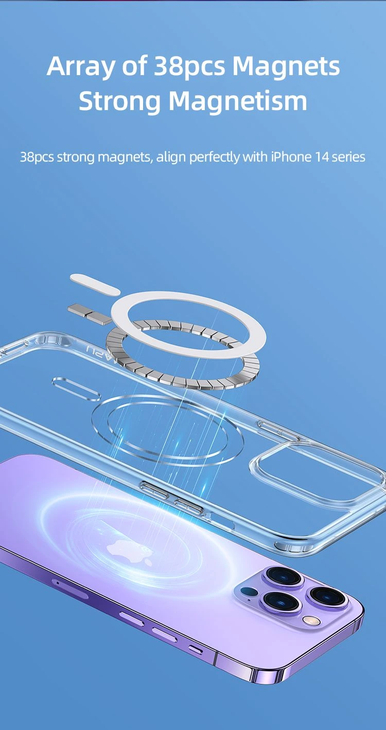 USAMS BH801 Ice-Magnet dėklas telefonui iPhone 14max aprašymas - Prekės nuotrauka