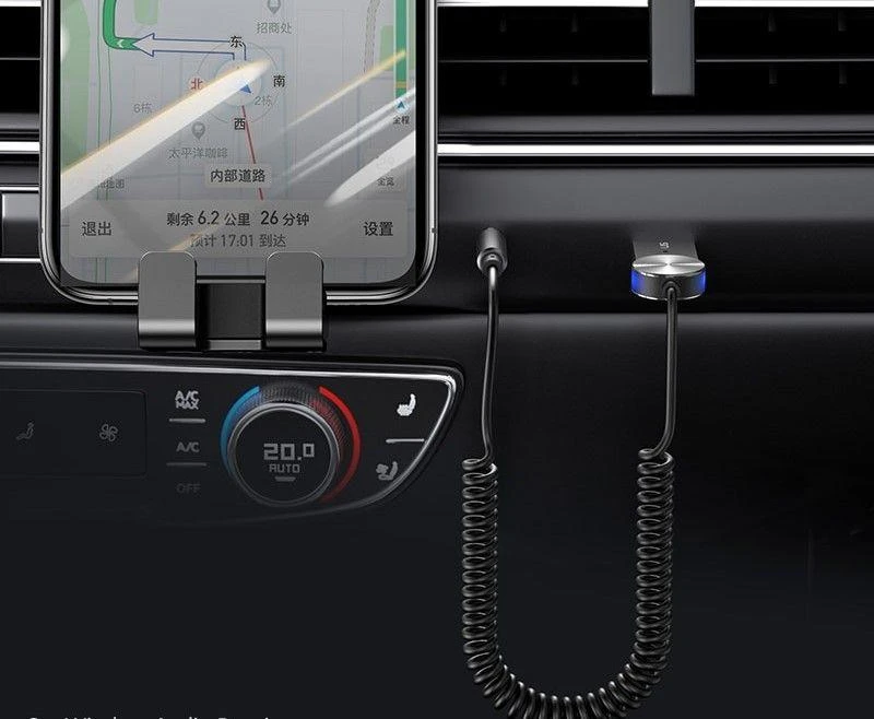 Bluetooth USB adapteris USAMS su spiraliniu laidu