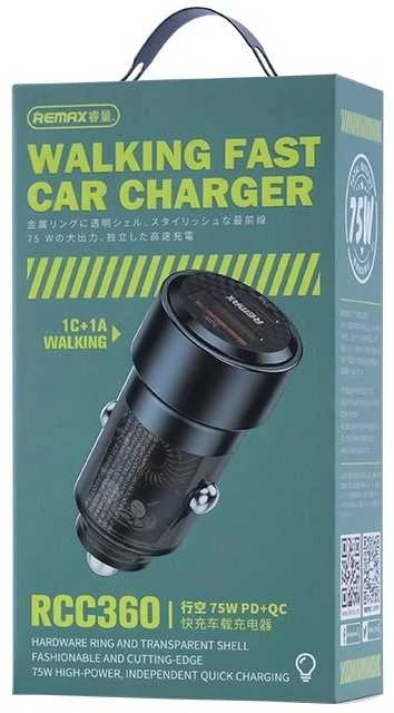 Remax RCC360 PD/QC 75W A+C greitas automobilinis kroviklis