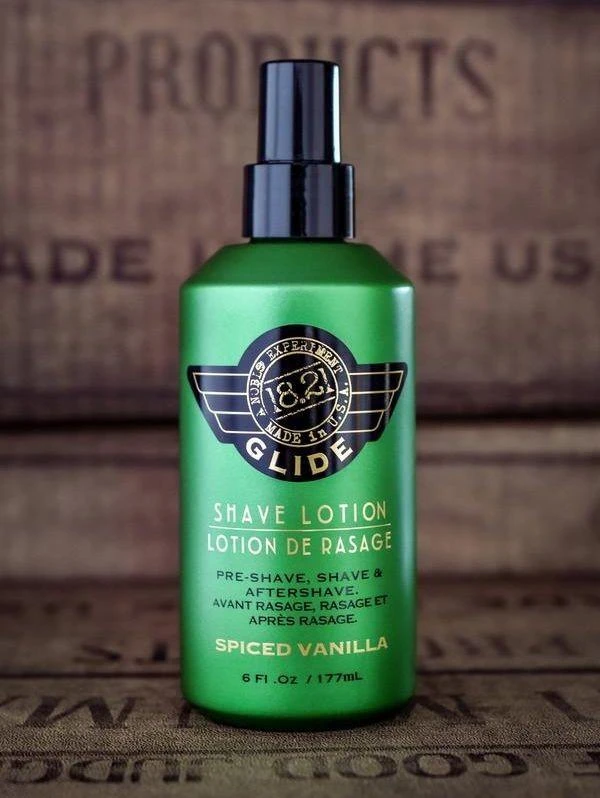18.21 Man Made Shaving Glide skutimosi priemonė vyrams, 177 ml
