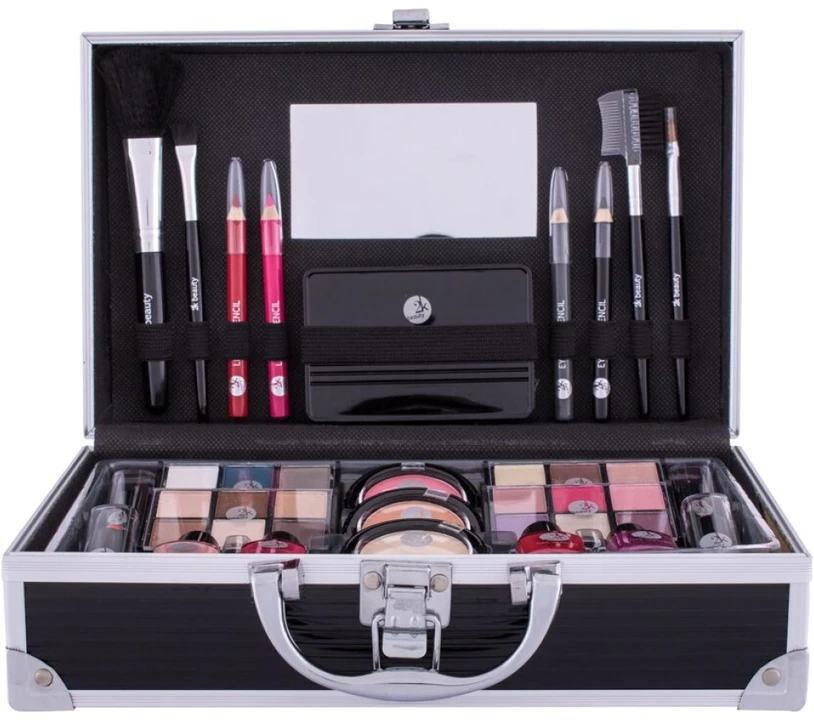 2K Games 2K Fabulous Beauty Train Case Juodas dekoratyvinės kosmetikos lagaminėlis