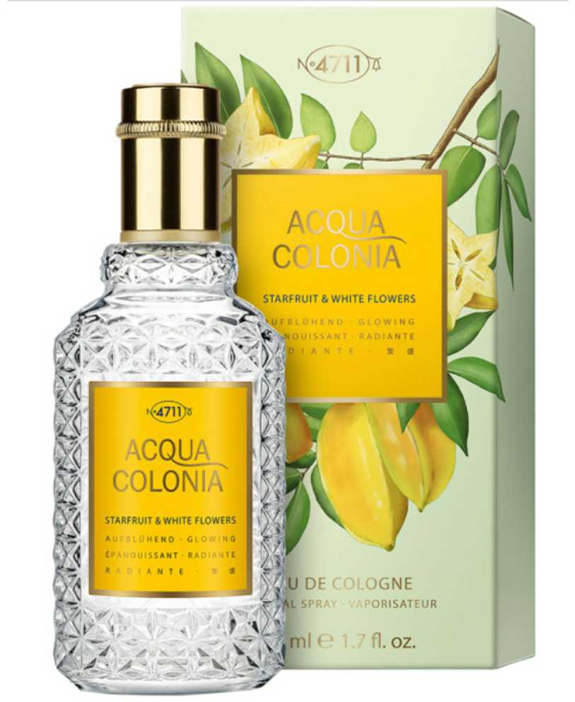 Odekolonas 4711 Acqua Colonia Starfruit and Baltas Flowers Eau De Cologne Purškiklis 170ml