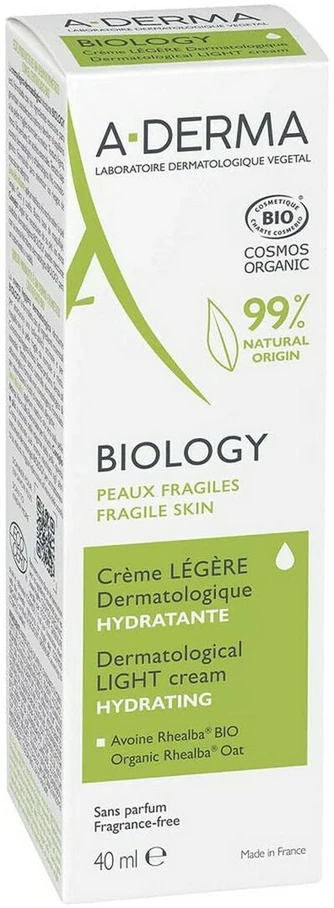 "A-Derma Biology" lengvas drėkinamasis kremas 40ml