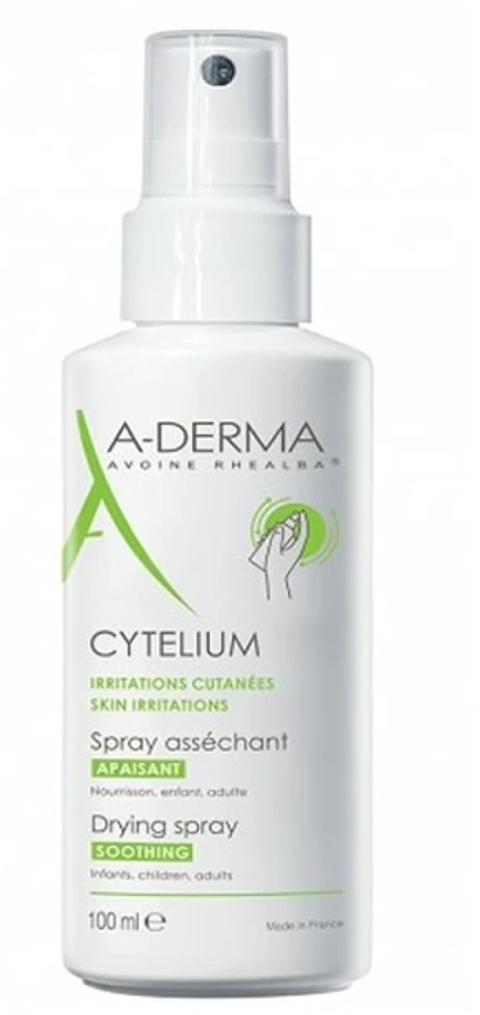 A-Derma Cytelium Drying Purškiklis džiovinamasis purškiamas losjonas pažeistai odai, 100 ml