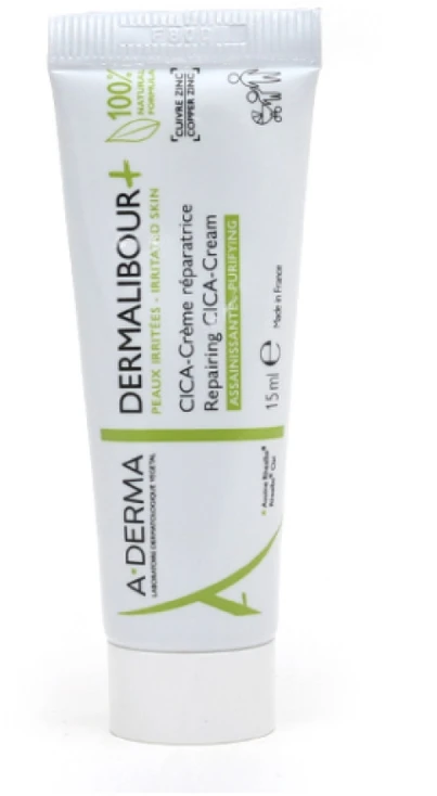 A-Derma Dermalibour + Cica atkuriamasis kremas 15ml