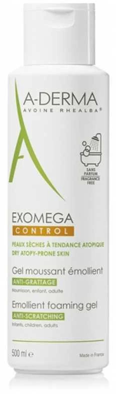 "A-Derma Exomega Control" minkštinamasis putojantis gelis nuo įbrėžimų 500ml