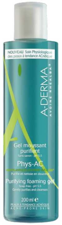 A-Derma Physac Purifying Cleansing Gel veido valymo gelis, 400 ml