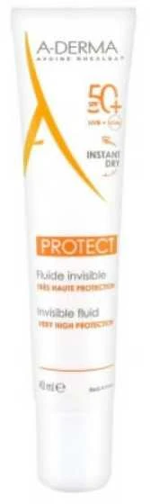 "A-derma Protect Fluid 50+" apsauga nuo UV spindulių 40ml