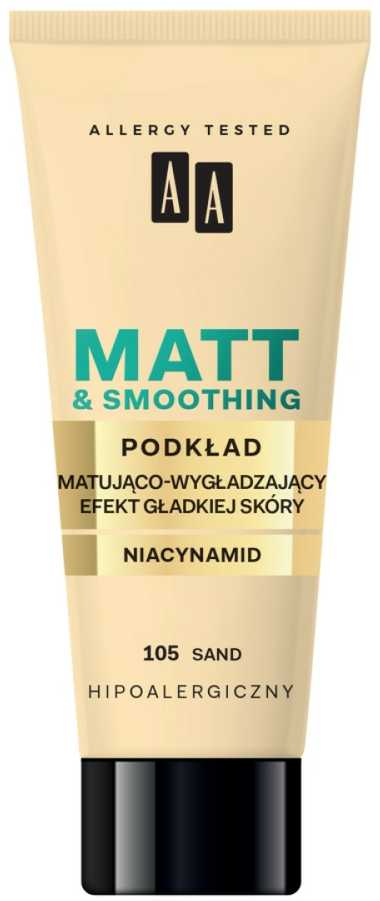 AA makiažo matinis pagrindas 105 smėlio, 30 ml