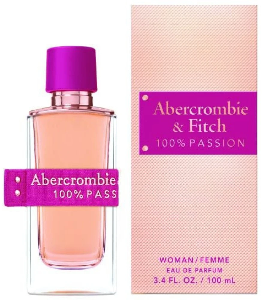 Abercrombie & Fitch 100% Passion EDP parfumuotas vanduo moterims, 100 ml