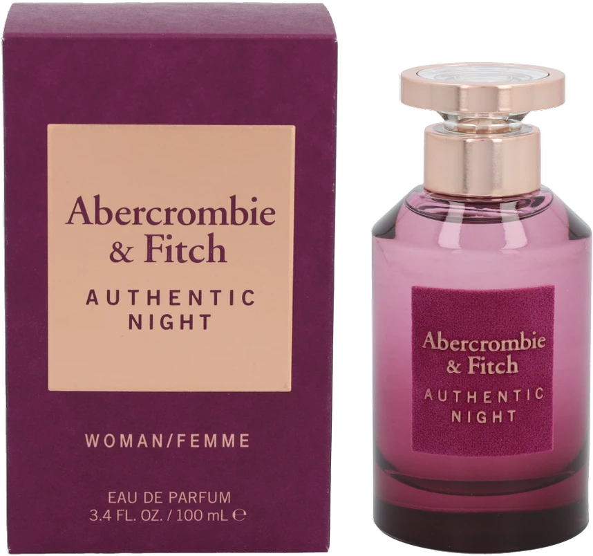 Abercrombie & Fitch Authentic Night Women EDP parfumuotas vanduo moterims, 100 ml