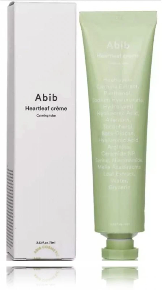 Abib Heartleaf Crème Calming Tube raminamasis veido kremas, 75 ml