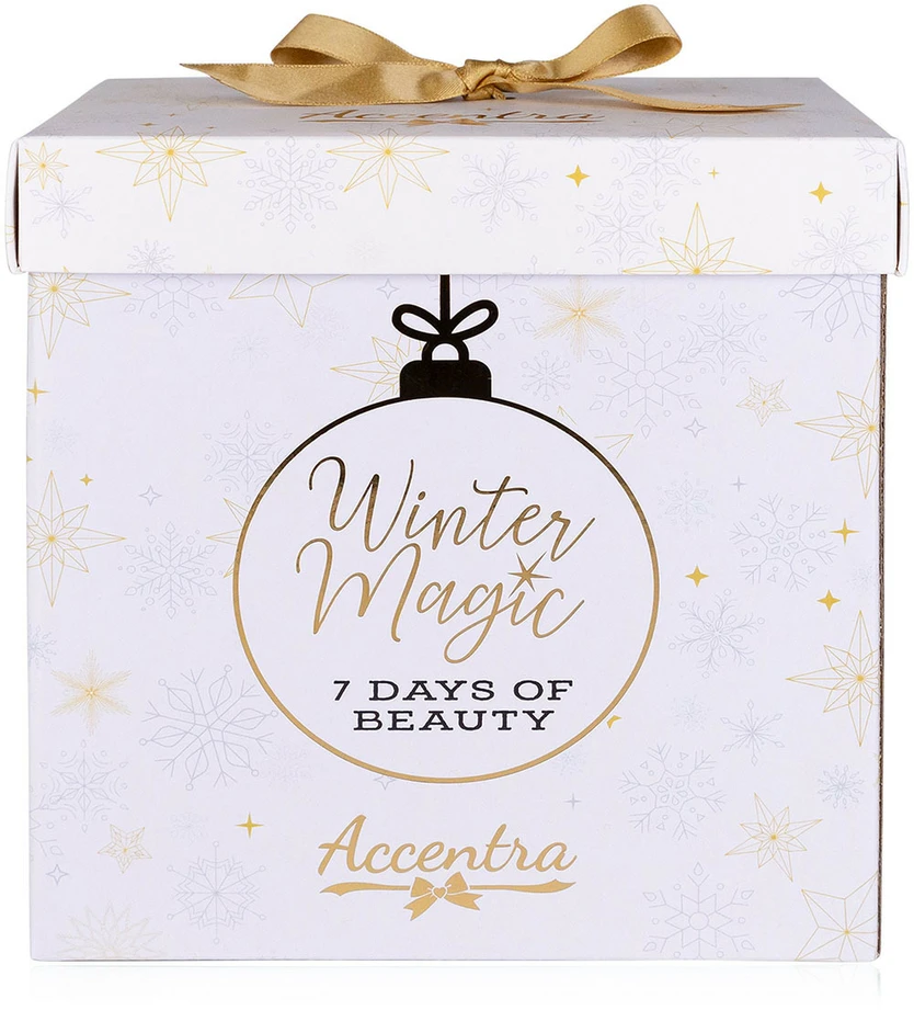 Kūno priežiūros dovanų rinkinys WINTER MAGIC - 7 DAYS OF BEAUTY (Vonios putos, rankų kremas, vonios druska, dušo gelis, kūno losjonas, vonios burbulas ir kūno kremas)