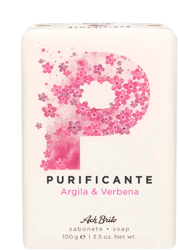 Ach.Brito SPA Purifying Clay & Verbena Soap Valomasis muilas veidui ir kūnui su moliu ir verbena, 100g