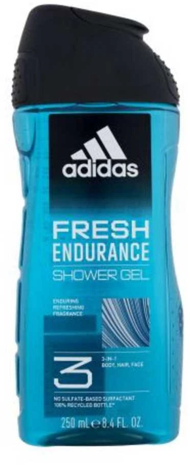 Adidas Fresh Endurance Cleanses Dušo želė kūnui, veidui ir plaukams, visiems odos tipams, 250 ml