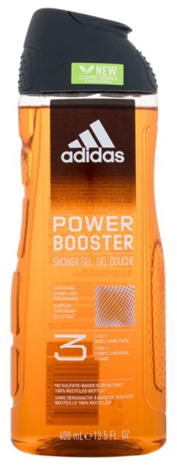 Adidas Power Booster Dušo želė 3-In-1 Dušo želė vyrams, 400 ml