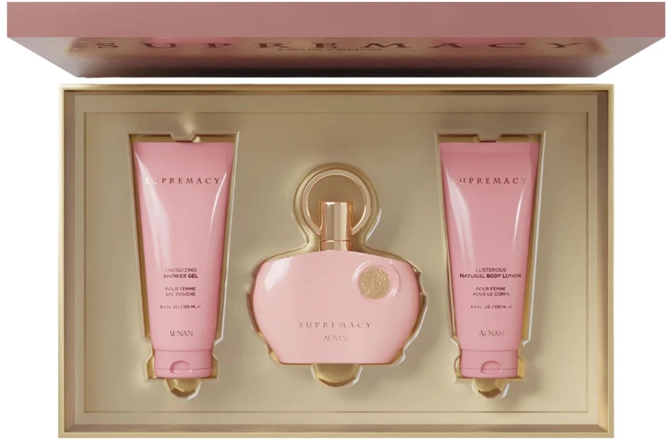 Afnan Supremacy Eau De Parfum Pour Femme, 100 ml Gel De Baño, 100 ml Locion Corporal Perfumada, 100 ml