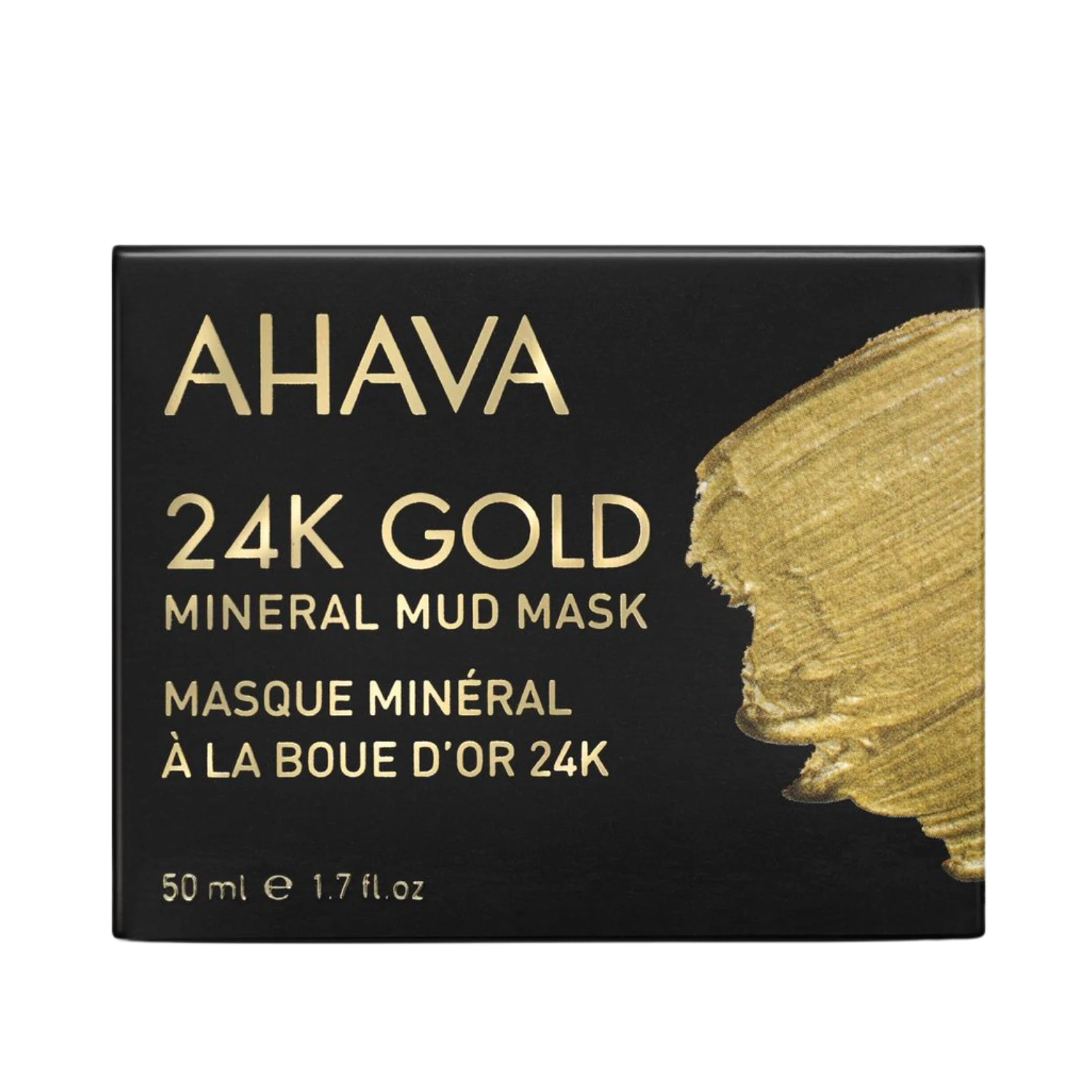 AHAVA 24K Gold Mineral Mud Mask aukso mineralinė purvo kaukė, 50 ml