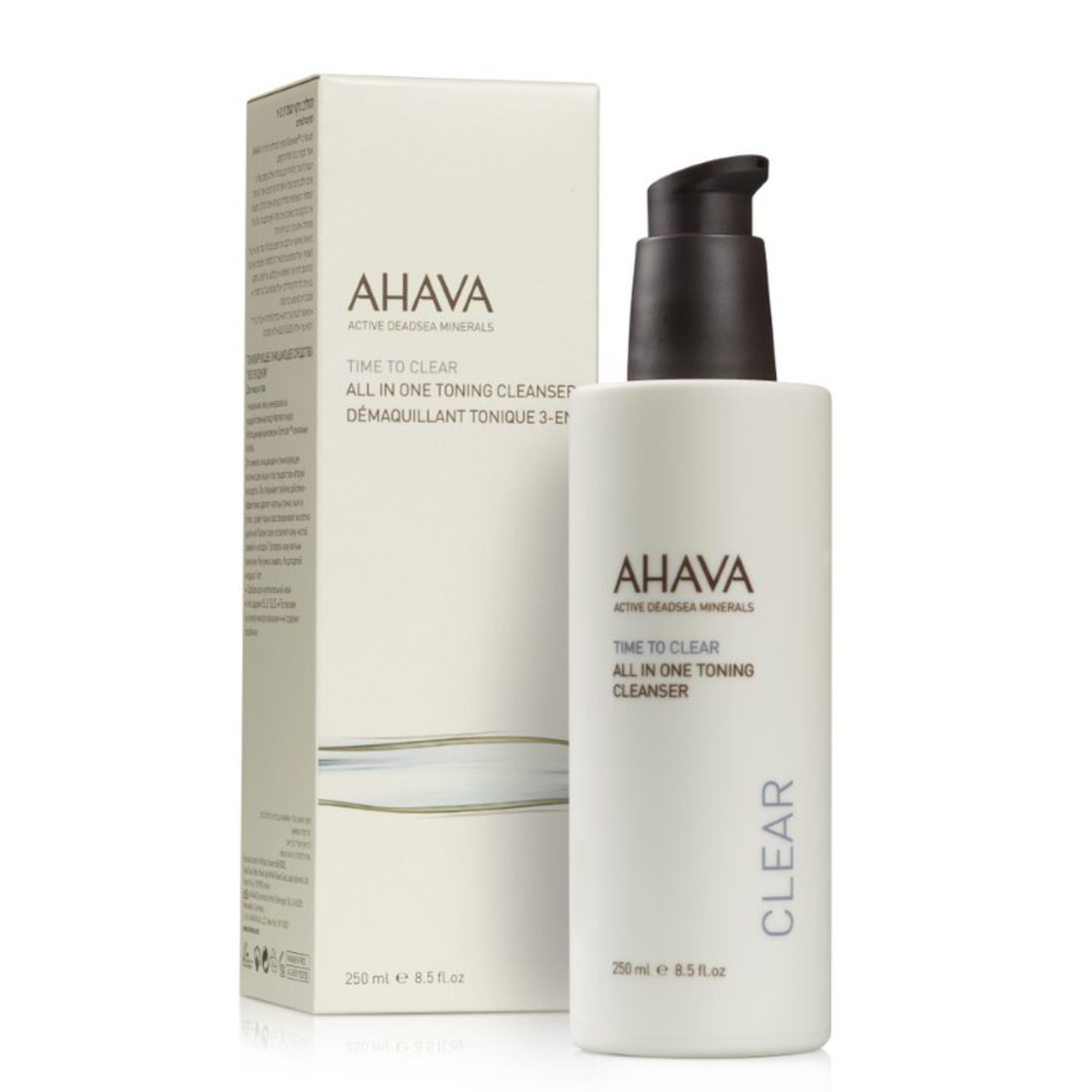 AHAVA Time To Clear All-In-One Toning Valiklis tonizuojantis prausiklis, 250 ml