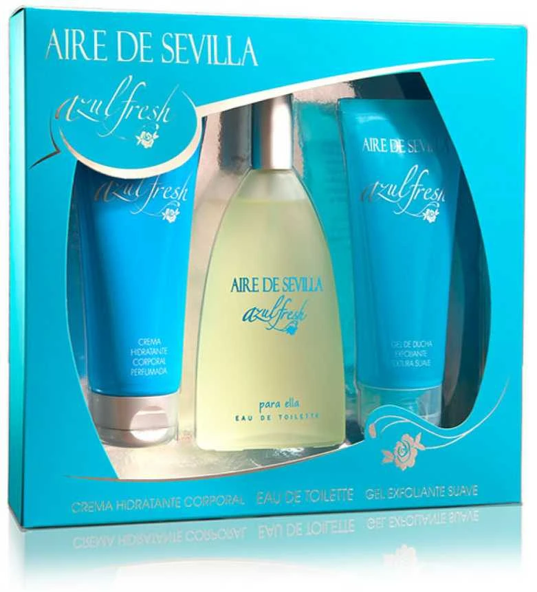 Aire De Sevilla Azul Fresh Eau De Toilette Purškiklis 150ml 3 dalių rinkinys