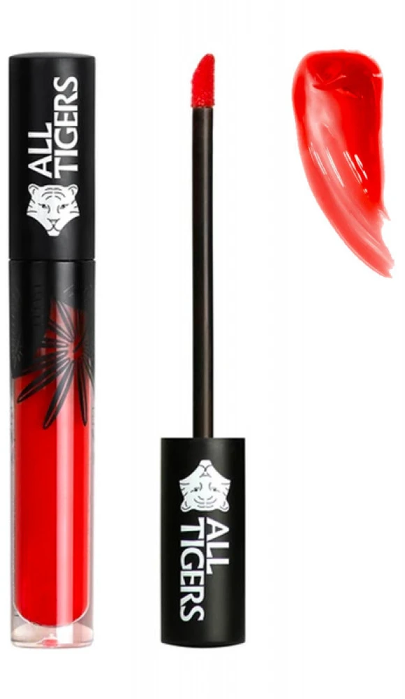 „All Tigers“ natūralūs ir veganiški natūraliai spindintys lūpų blizgiai „816 Unleash The Tiger“, 8 ml