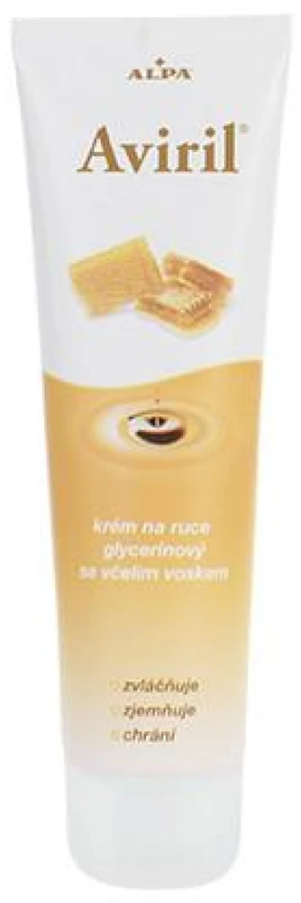 Alpa Aviril Glycerine Hand Kreminis With Beeswax rankų kremas su glicerinu ir bičių vašku, 100 ml