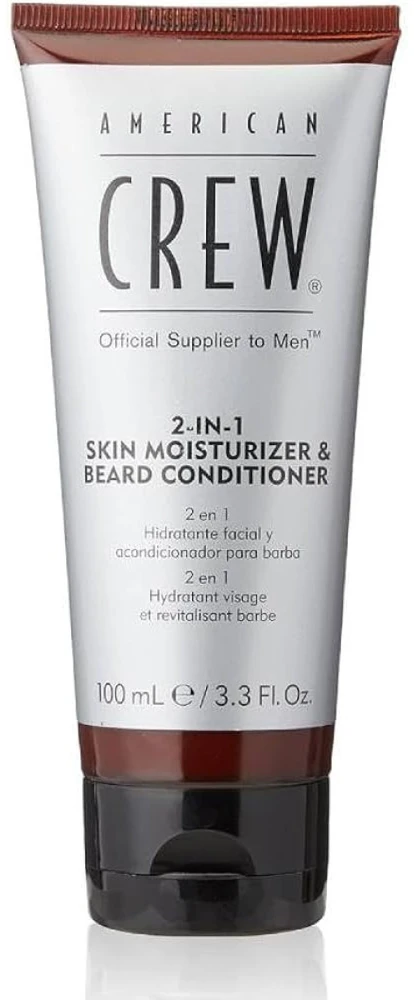 American Crew 2 In 1 Skin Moisturizer ir Beard Conditioner veido drėkinamasis kremas ir barzdos kondicionierius, 100 ml
