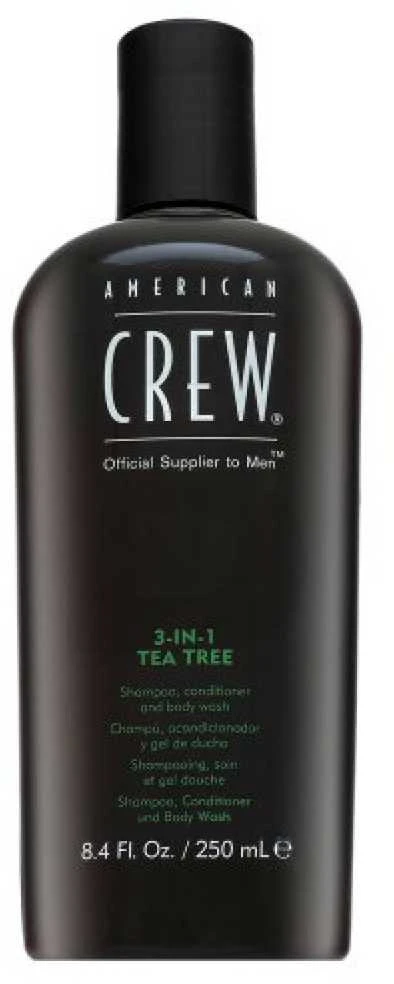 Šampūnas, kondicionierius ir dušo želė American Crew 3in1 Tea-Tree Shower Essential 250ml