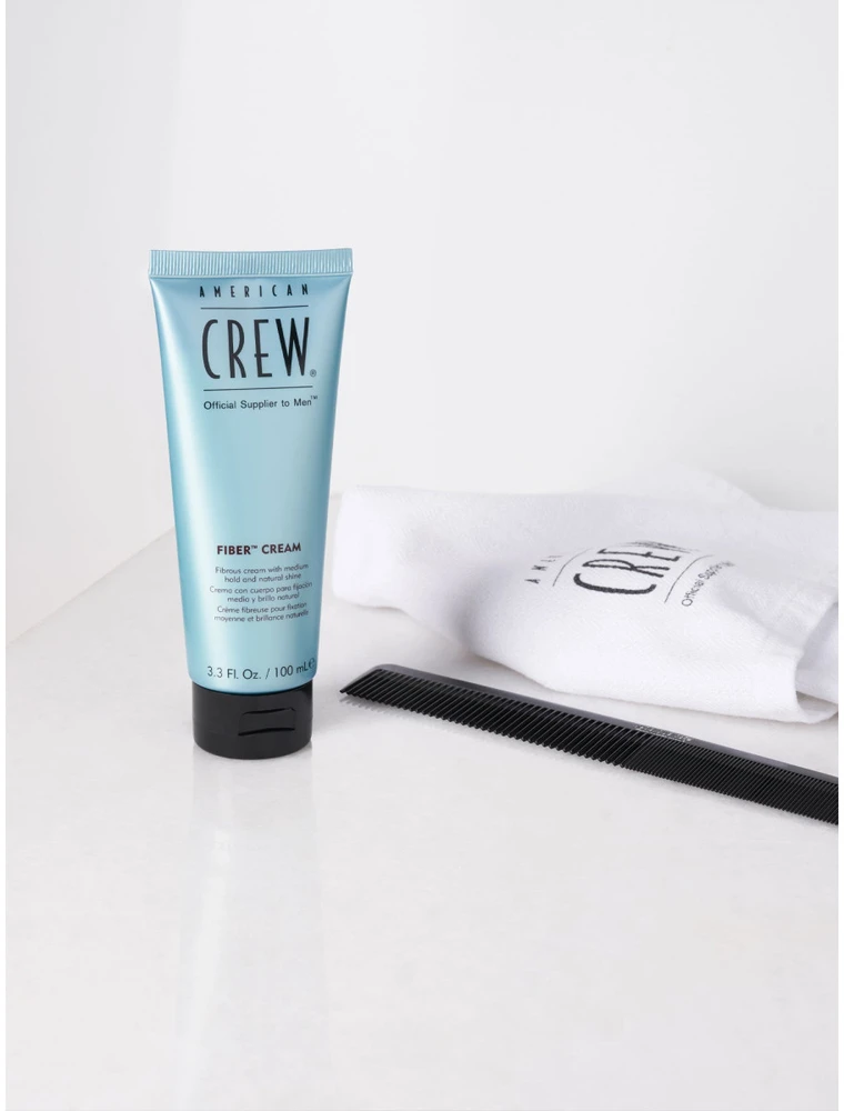 "American Crew" suteikiantis natūralaus blizgesio vidutinės fiksacijos plaukų kremas 100ml