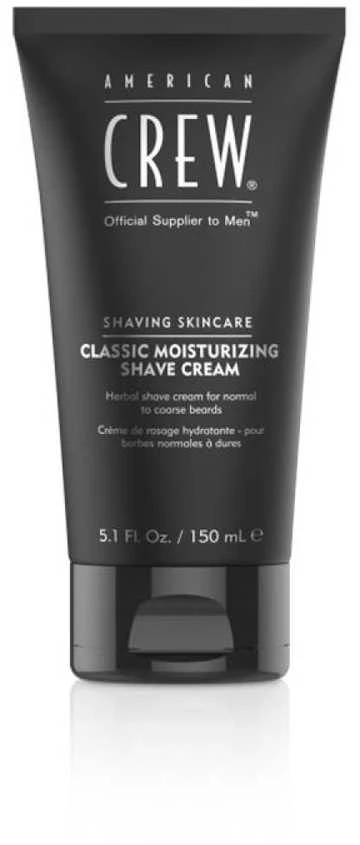 „American Crew“ skutimosi odos priežiūros drėkinamasis skutimosi kremas, 150 ml