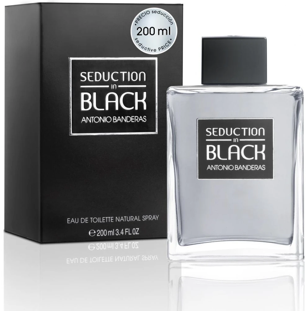 Antonio Banderas Seduction in Juodas EDT tualetinis vanduo vyrams, 200 ml