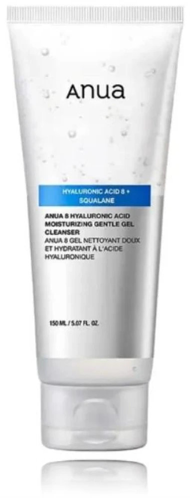 Anua Hyaluronic Acid 8 + Squalane Drėkinamasis švelnus Gel Cleansergelinis veido prausiklis, 150 ml