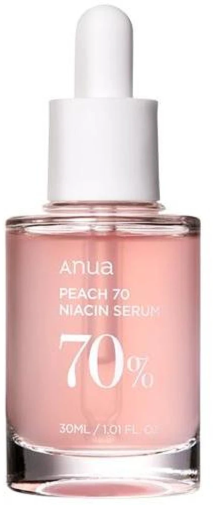Anua Peach 70 Niacin Serum Šviesinantis veido serumas su persikų ekstraktu ir niacinamidu, 30 ml