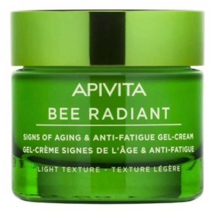"Apivita Bee Radiant Gel-Kreminis Light Texture" gelinis kremas veidui nuo raukšlių 50ml
