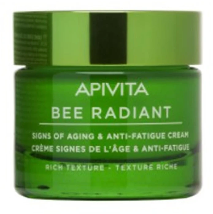 "Apivita Bee Radiant Kreminis Rich Texture" Kreminės turtingos tekstūros veido kremas 50ml