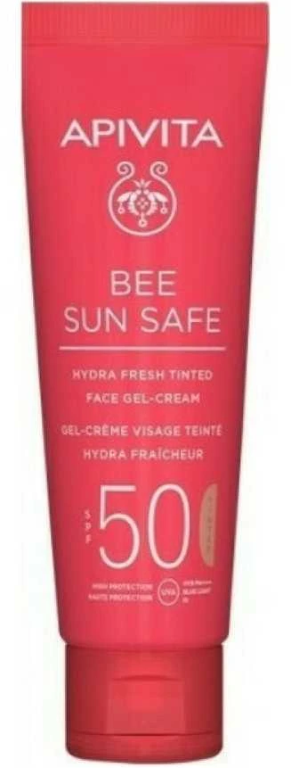 "Apivita Bee Sun Hydra Fresh" tonuotas veido gelinis kremas SPF50 50ml