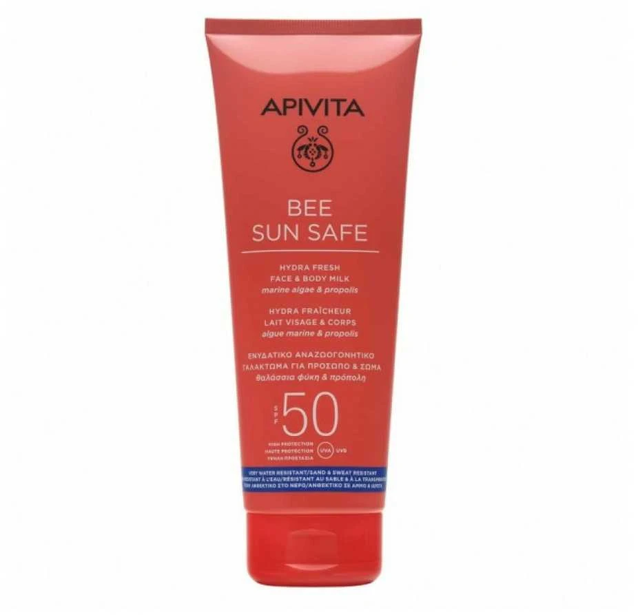"Apivita Bee Sun Safe Hydra Fresh" veido ir kūno pienelis SPF50 200ml