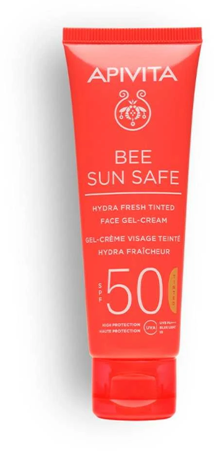Apivita Bee Sun Safe Hydra Fresh Gel Kreminis Spf50 neriebus gelis-kremas nuo saulės 50ml
