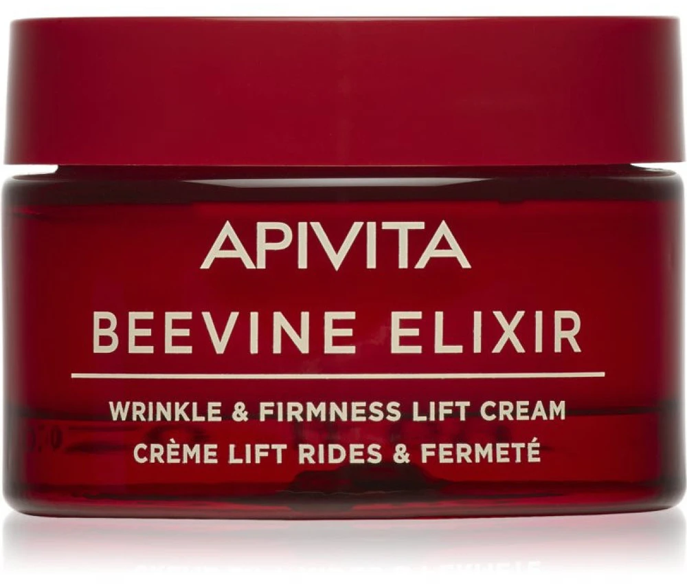Apivita Beevine Eliksyras Wrinkle & Firmness Lift Kreminis stangrinantis veido kremas nuo raukšlių, 50 ml
