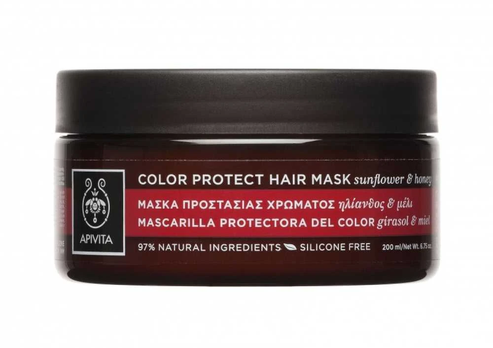 "Apivita Color Protect" plaukų kaukė su saulėgrąžomis ir medumi 200ml