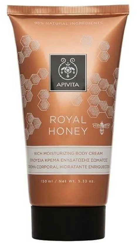 "Apivita Royal Honey Rich Moisturizing Body Kreminis" Drėkinamasis kūno kremas 150ml