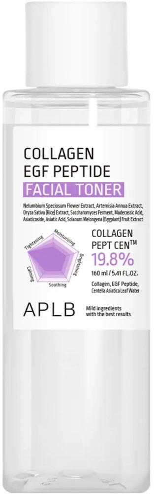 APLB Collagen EGF Peptide Facial Toneris veido tonikas, 160 ml