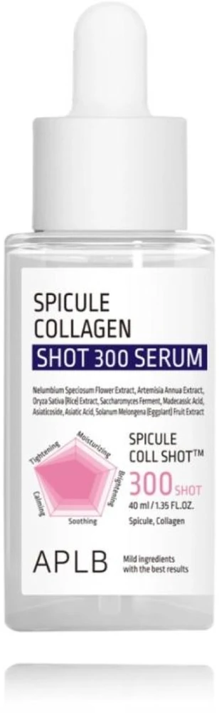 APLB Spicule Collagen Shot 300 Serum kolageno serumas veidui, 40 ml