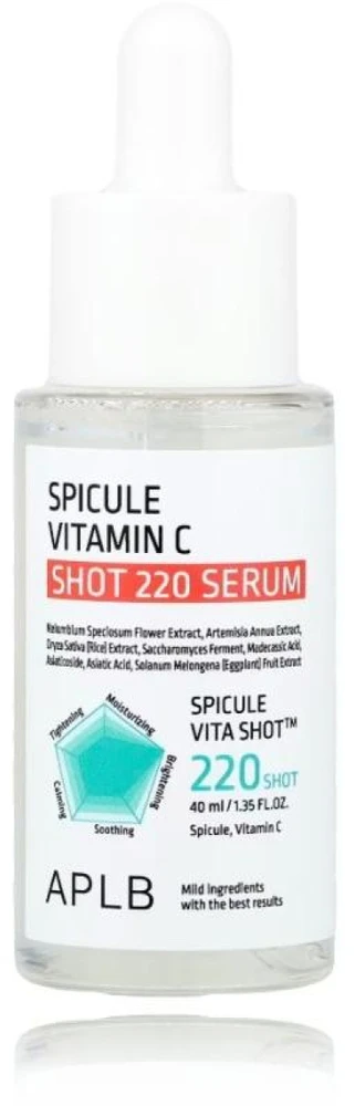 APLB Spicule Vitamin C Shot 220 Serum skaistinantis veido serumas su vitaminu C, 40 ml