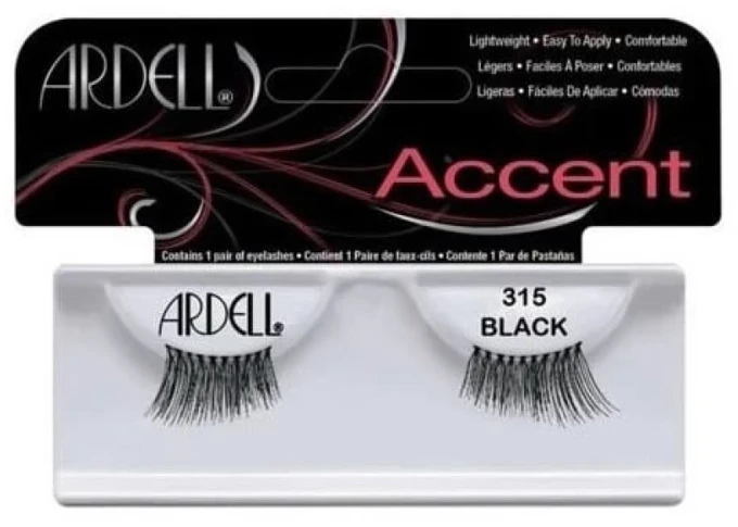 Ardell Accent Lashes 315 Juodas Klijuojamos blakstienos