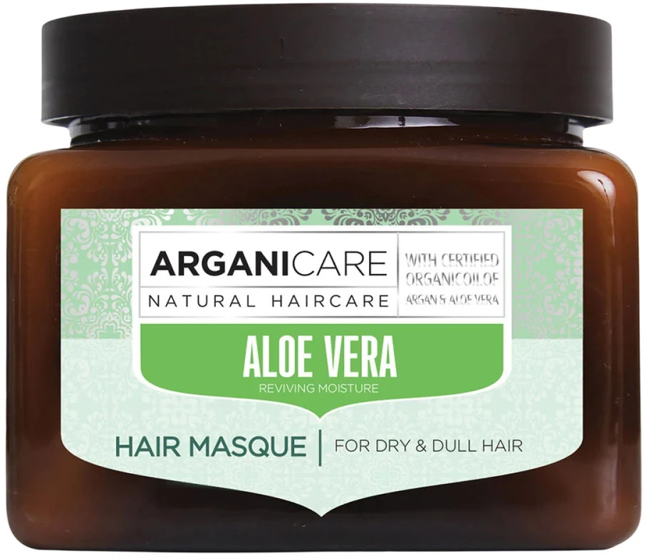 Arganicare Aloe Vera Vegan & Cruelty-Free Hair Treatment Kreminis Mask Hydrating & Repairing Weekly, 500 ml